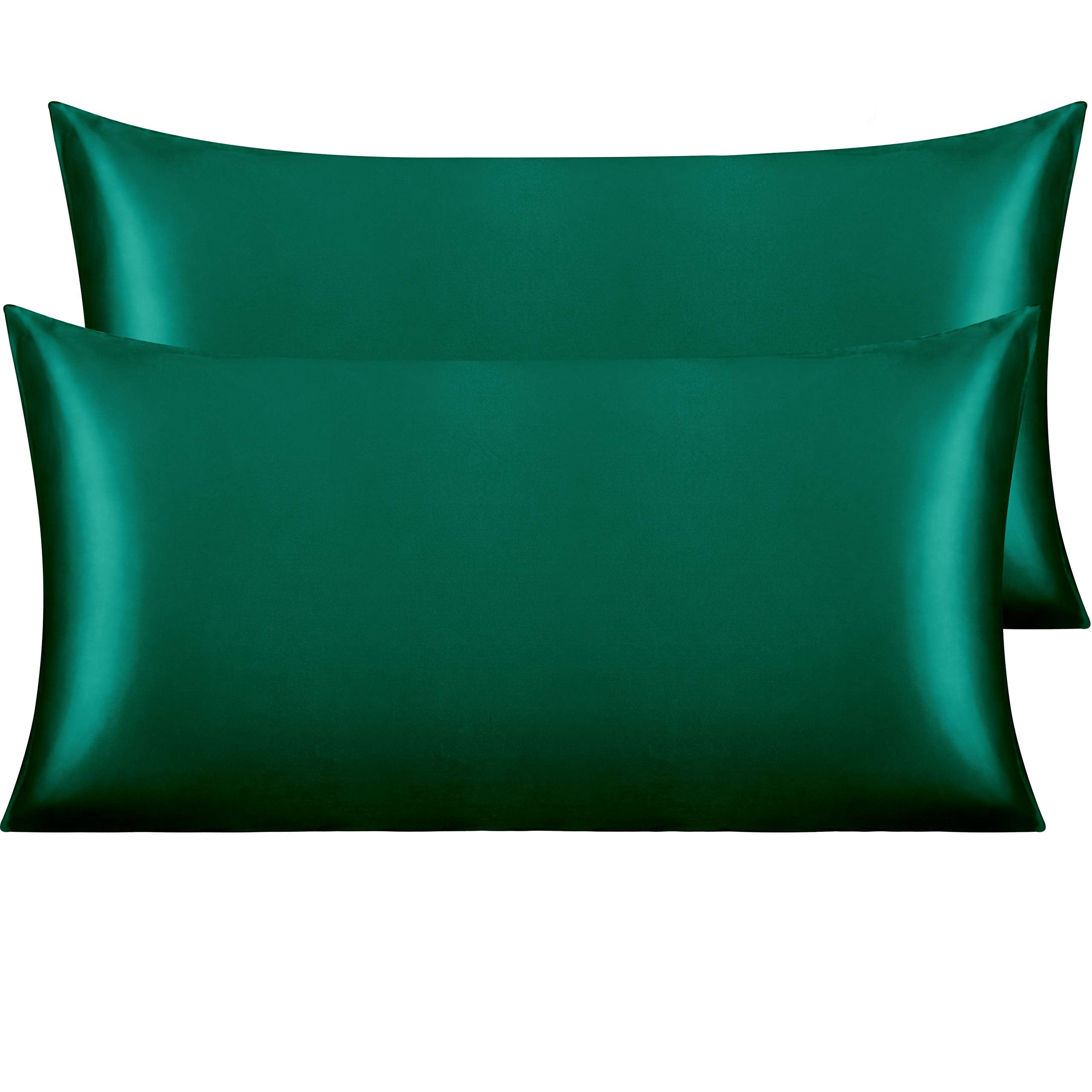 Ntbay 2 Pack Satin King Pillowcases For Hair And Skin, Luxurious And Silky Pillow Cases With Envelope Closure, 20X36 Inches, Dar